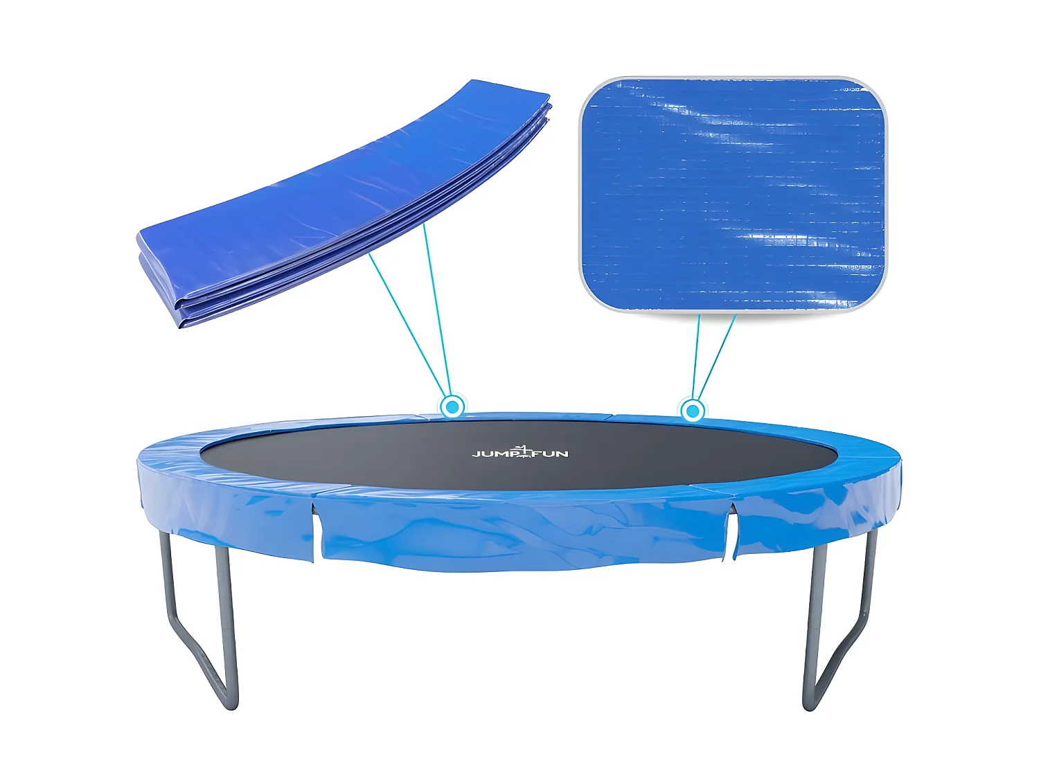 Coussin de protection des ressorts pour Trampoline 8FT ø244cm Universel Classique