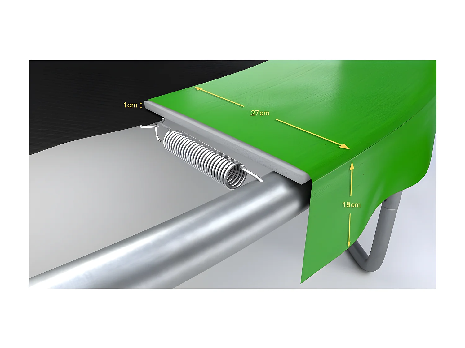 Coussin de protection des ressorts pour Trampoline 12FT ø366cm Universel Classique