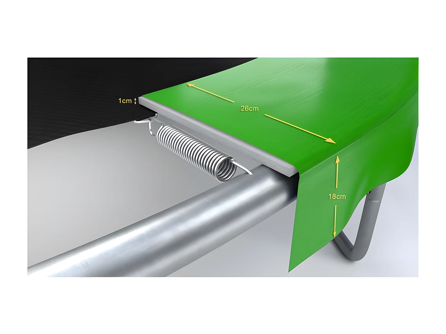 Coussin de protection des ressorts pour Trampoline 10FT ø305cm Universel Classique