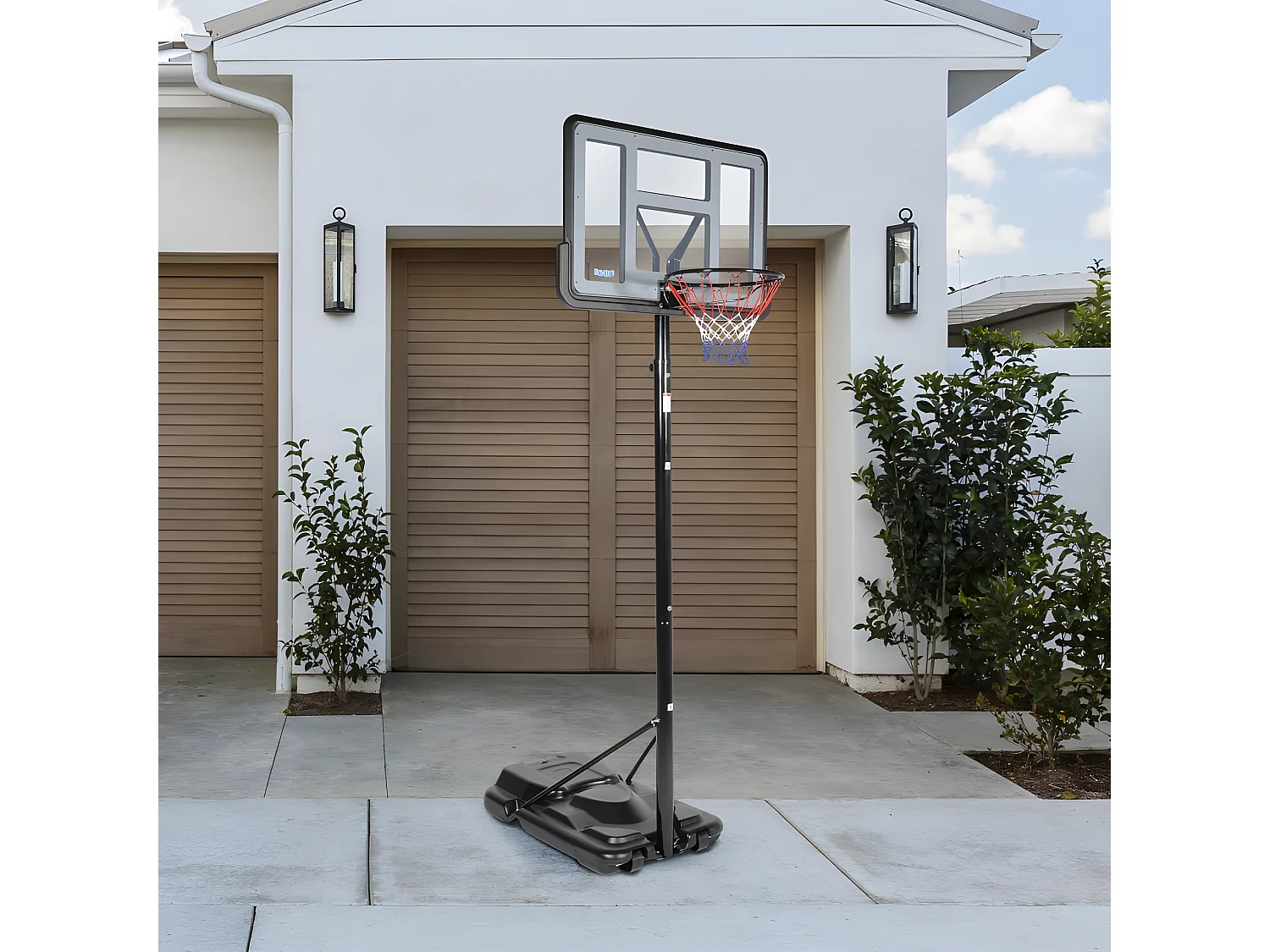 Panier de Basket sur Pied Mobile "Boston" Hauteur Réglable de 2,30m à 3,05m