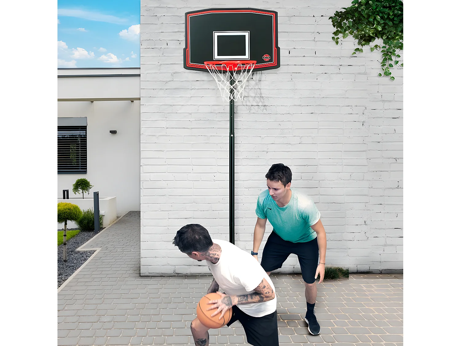 Panier de Basket sur Pied Mobile Phoenix - Bumber - Hauteur réglable de 2m à 2m60