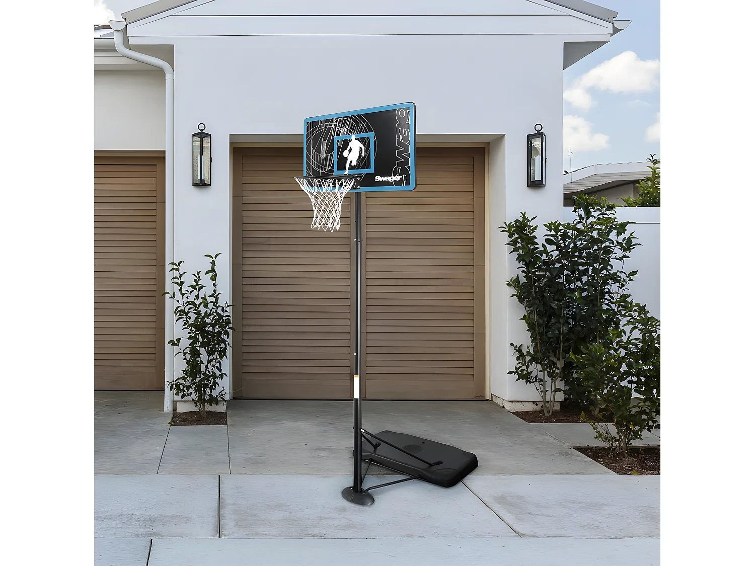 Panier de Basketball sur Pied Mobile " The Glider" Hauteur Réglable de 2,30m à 3,05m