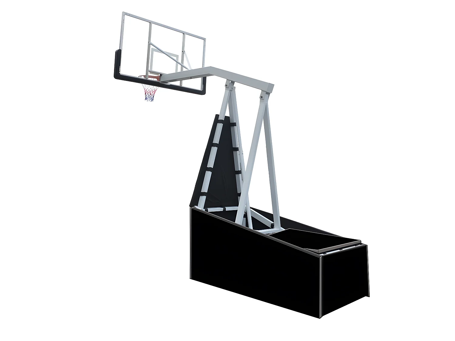 Panier de Basketball sur Pied Mobile et Rétractable "Toronto" Hauteur Réglable jusqu'à 3m05