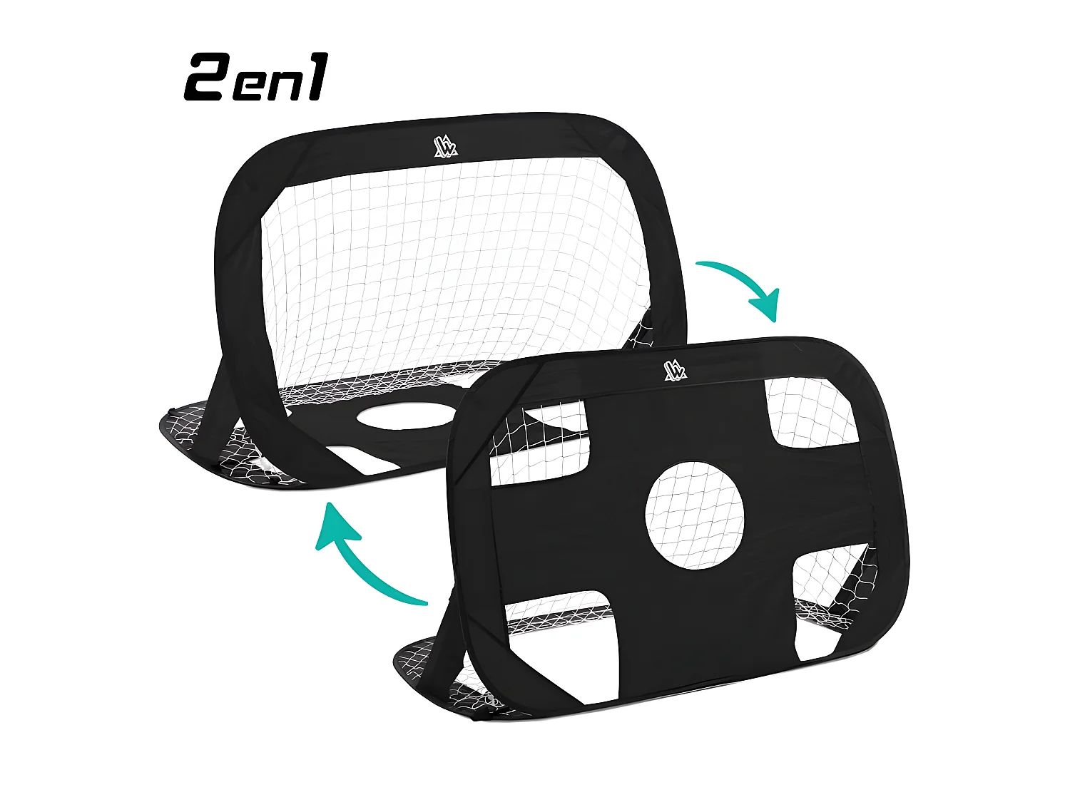 Lot de 2 buts de foot pop-up 120 x 80 cm SPEEDY GOAL