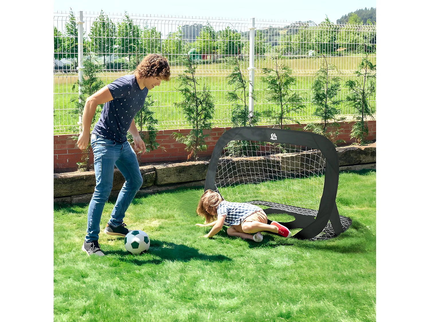 Lot de 2 buts de foot pop-up 120 x 80 cm SPEEDY GOAL