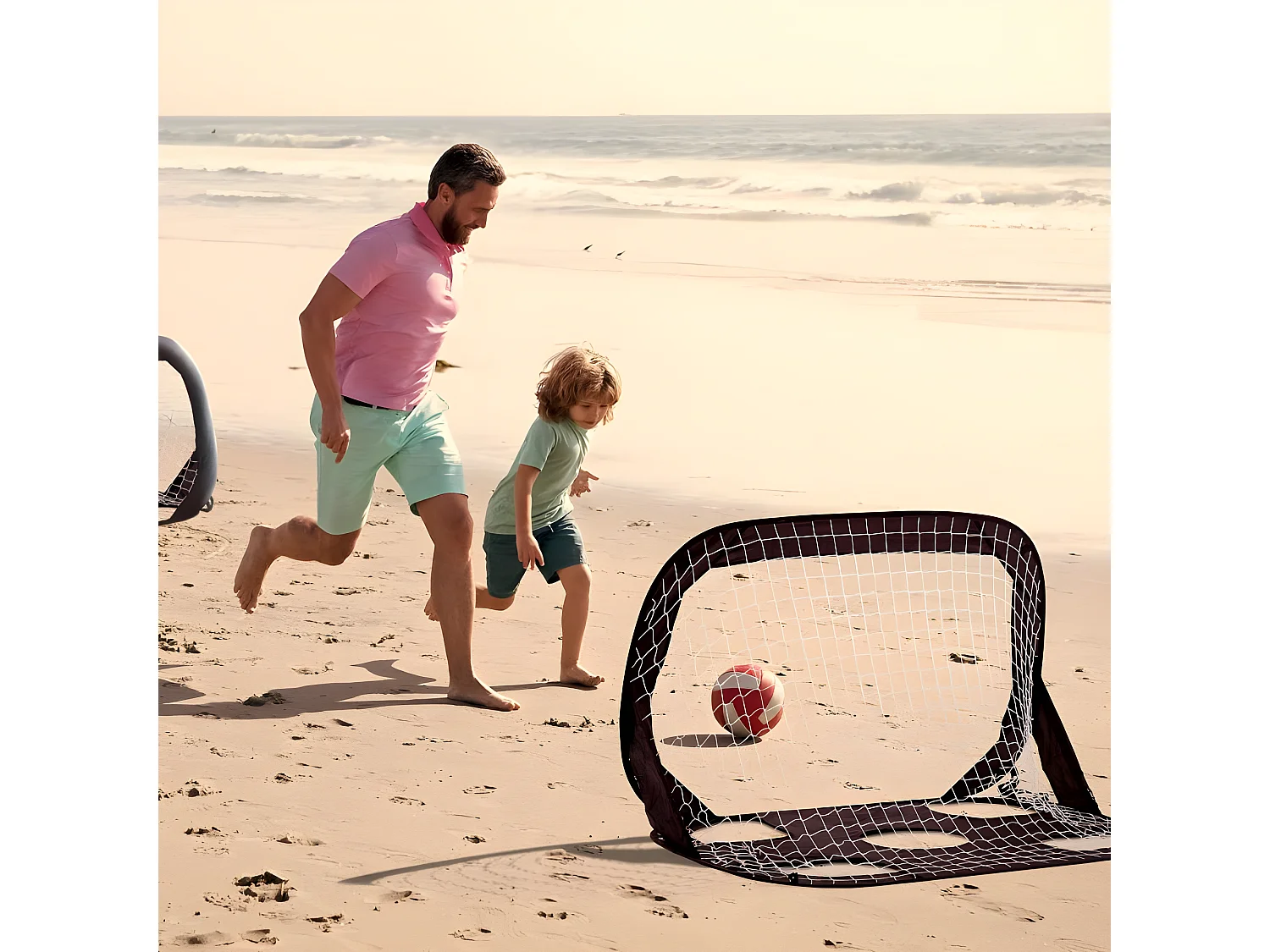 Lot de 2 buts de foot pop-up 120 x 80 cm SPEEDY GOAL