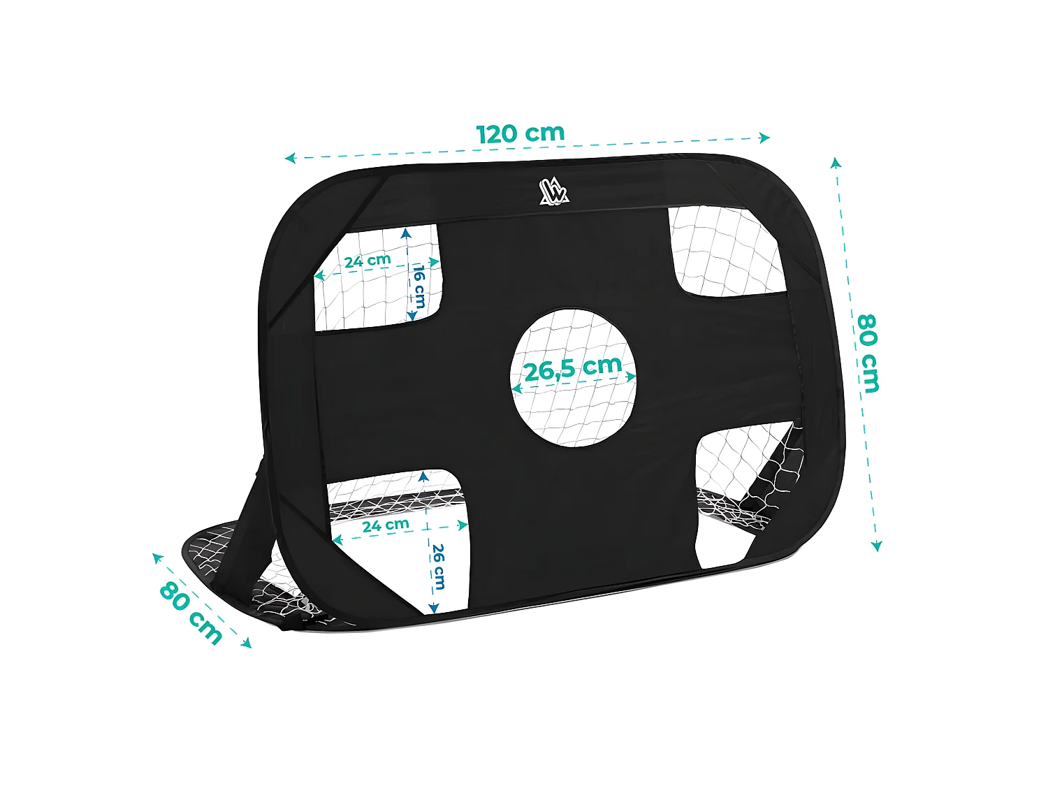 Lot de 2 buts de foot pop-up 120 x 80 cm SPEEDY GOAL