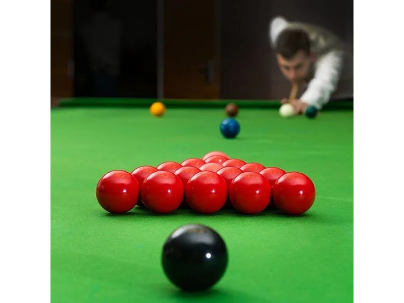 Set de 22 Boules de Billard Snooker en résine 52,4mm - 15 boules rouges et 7 multicolores
