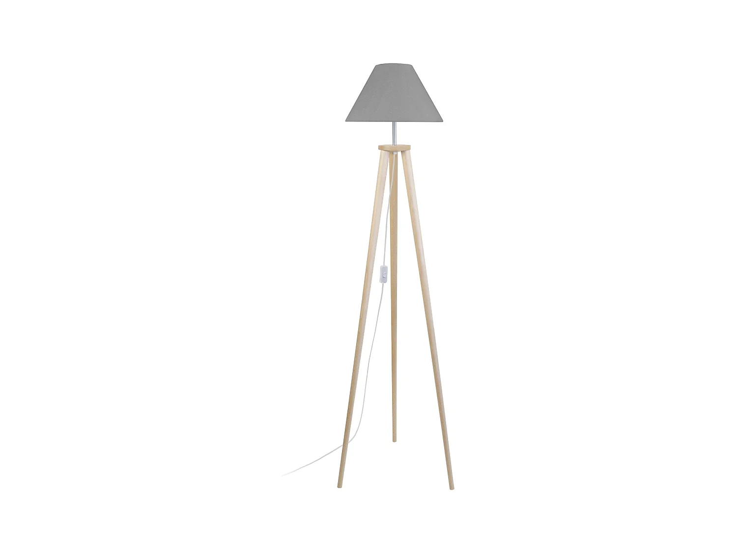 Abajur TOSEL TAMBOUR 35 tecido tambor castanho D35 x H20  cm