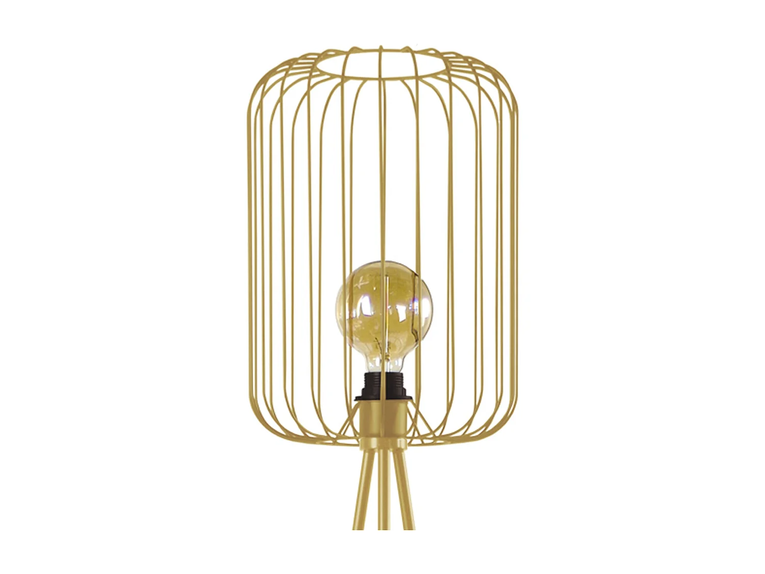 Abajur TOSEL TAMBOUR 40 tecido tambor cinza D40 x H23  cm