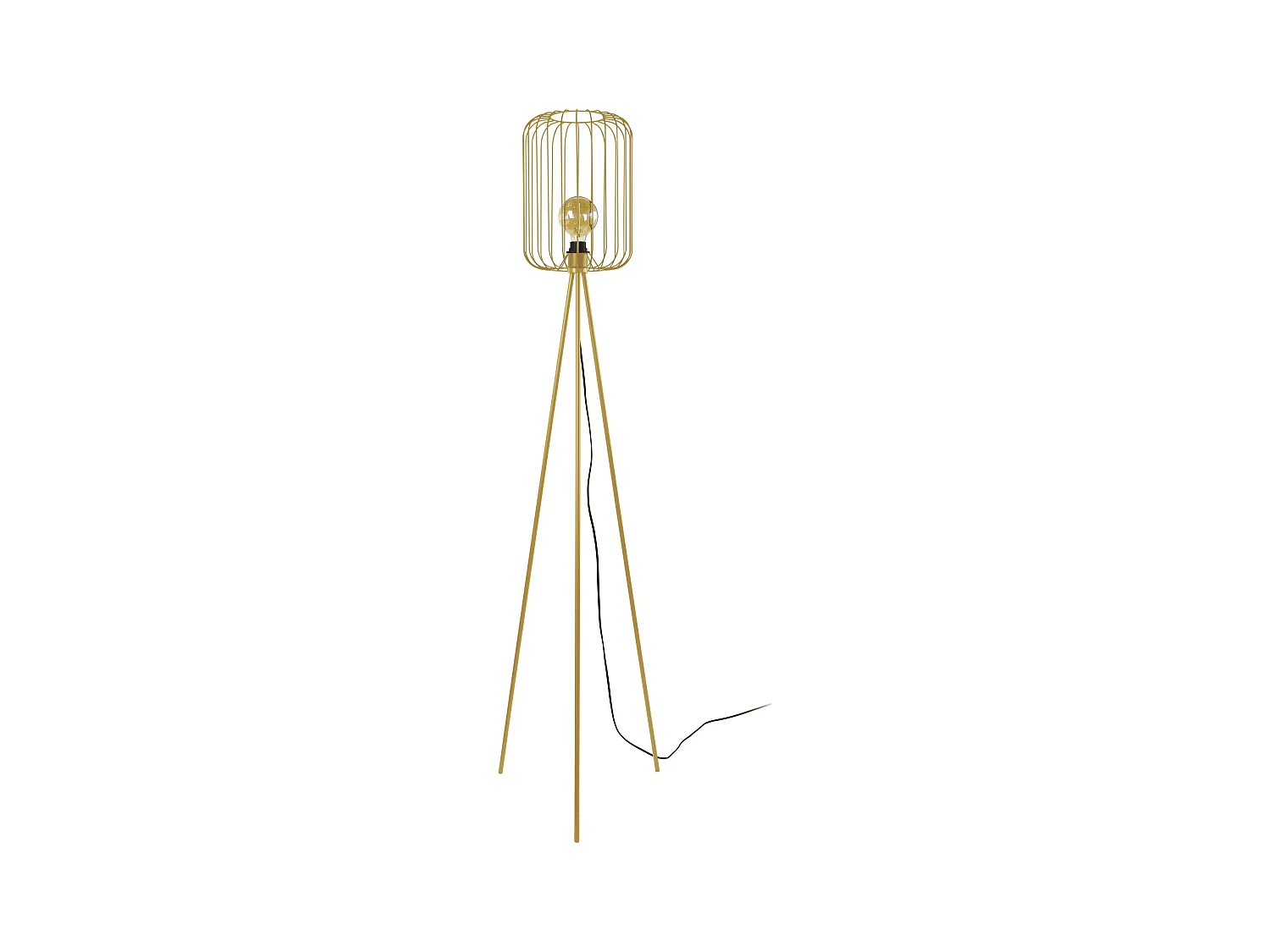 Lampadaire TOSEL ,métal,Doré ,H157xD 50xP50cm