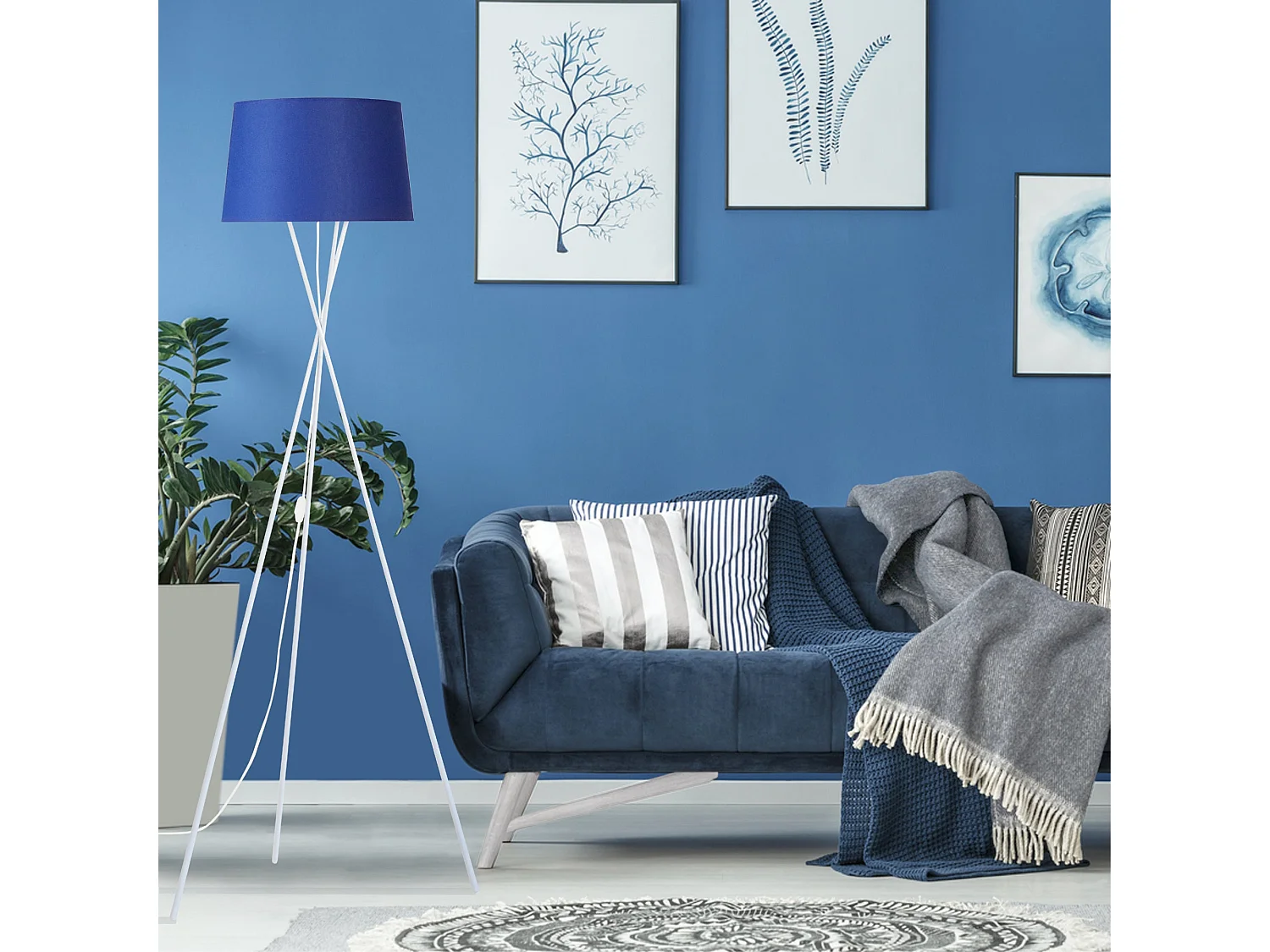 Abajur TOSEL CYLINDRIQUE 60 tecido cilindro castanho D60 x H20  cm