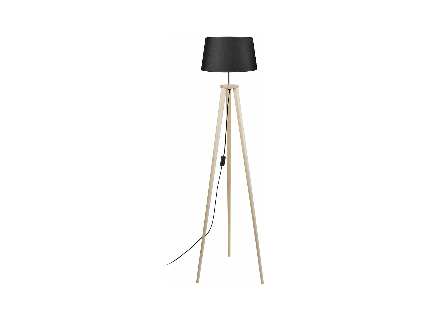 Abajur TOSEL TAMBOUR 40 tecido tambor castanho D40 x H30  cm