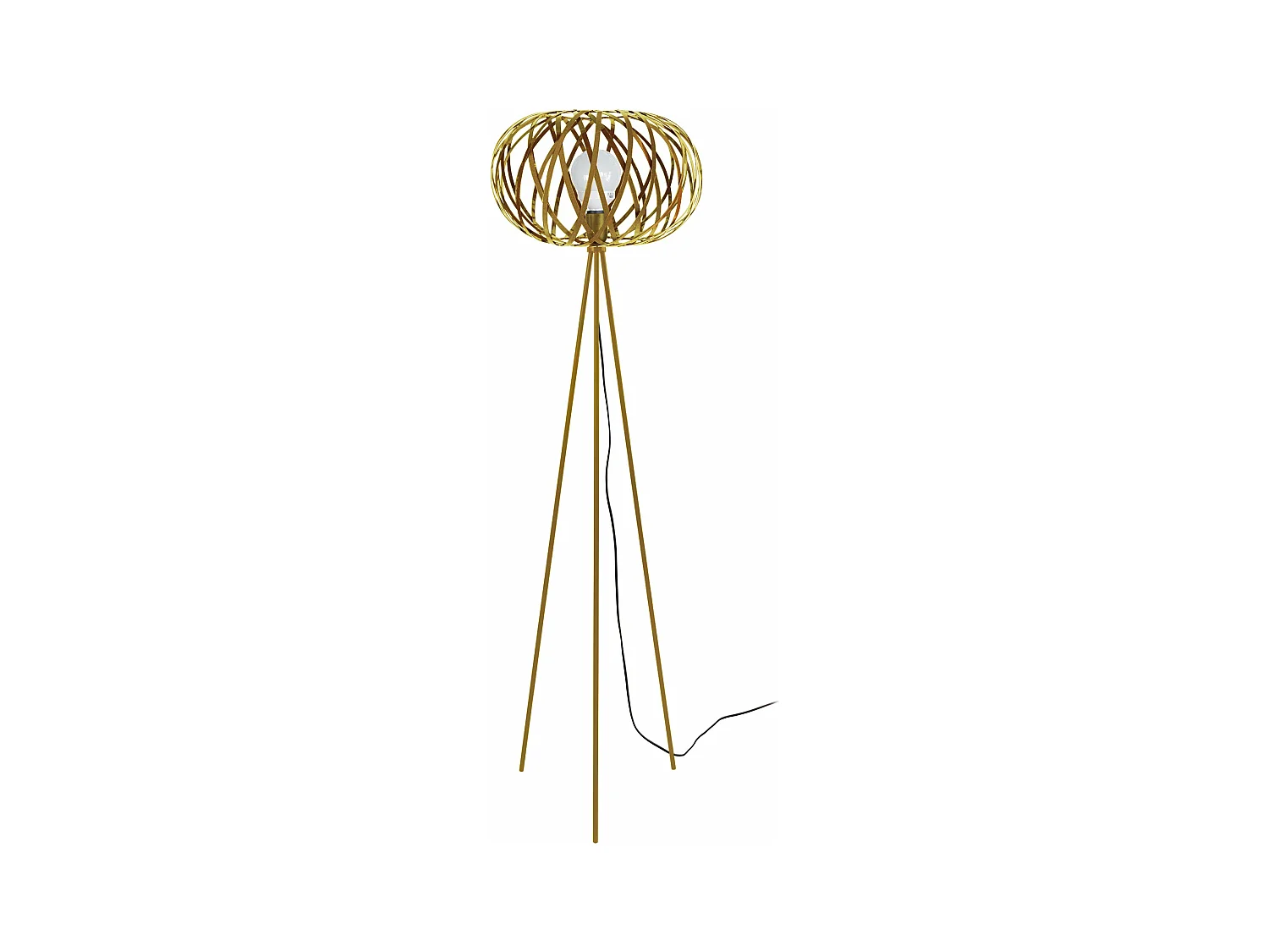 Abajur TOSEL TAMBOUR S 35 tecido tambor anis D35 x H20  cm