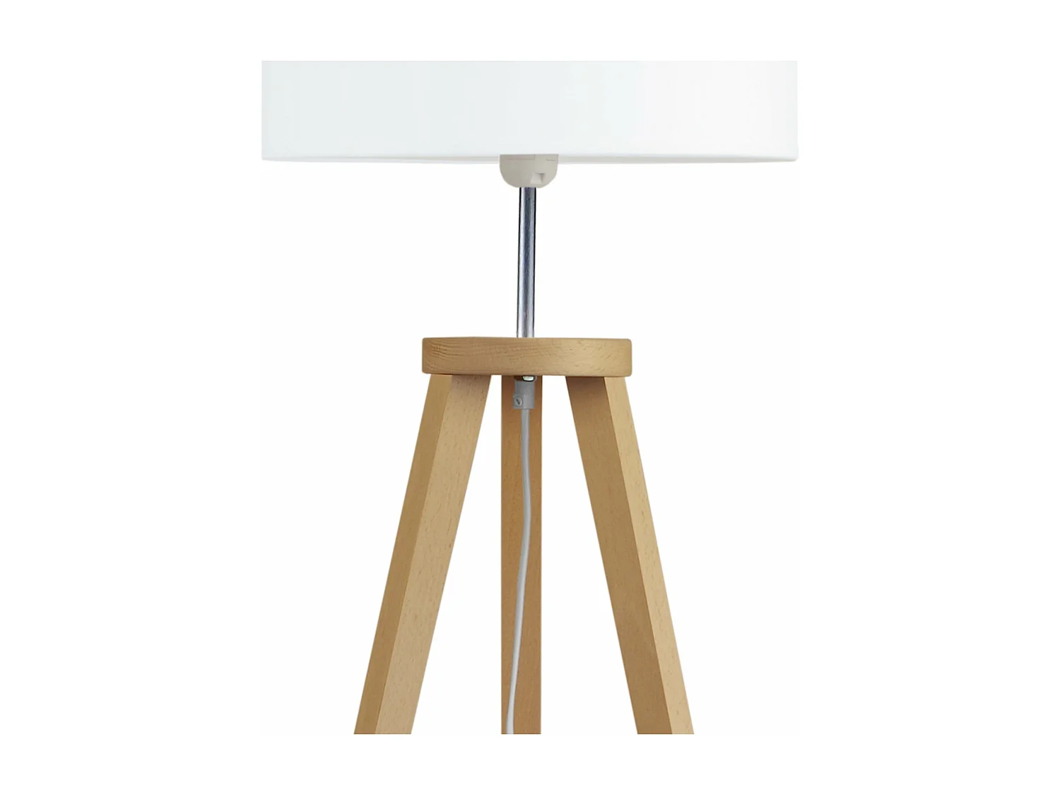 Abajur TOSEL TAMBOUR 30 tecido tambor anis D30 x H18  cm