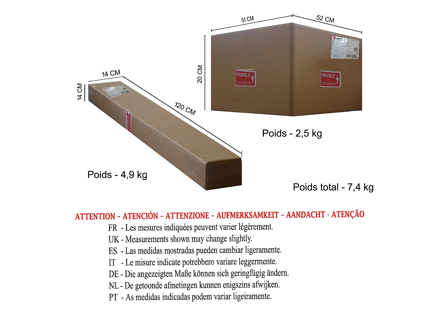 Lampada da terra legno nero  treppiedi IDUN tambour nero D'40cm