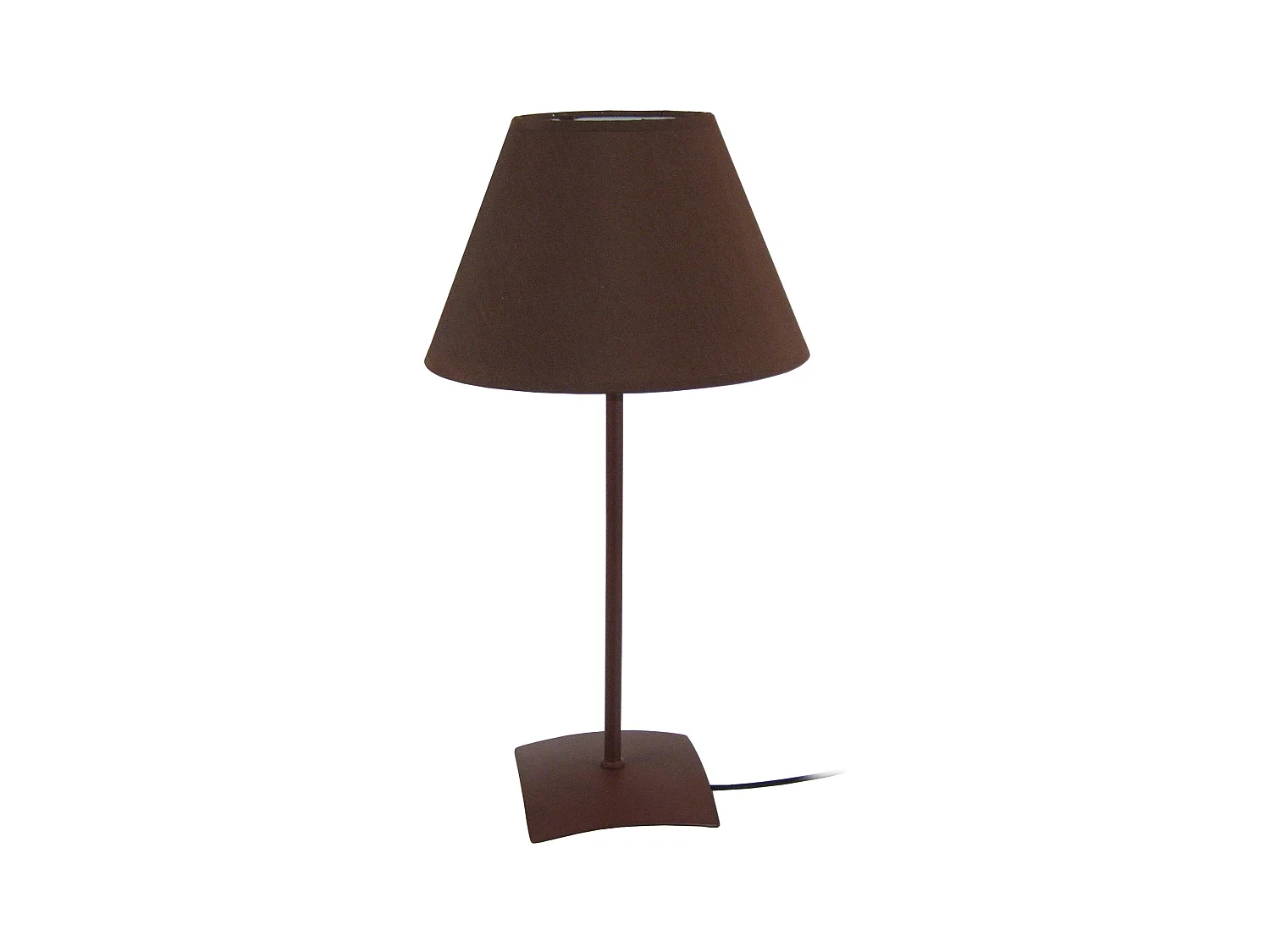 Lampe de Chevet TOSEL ,métal,Marron,H29xD16xP16cm