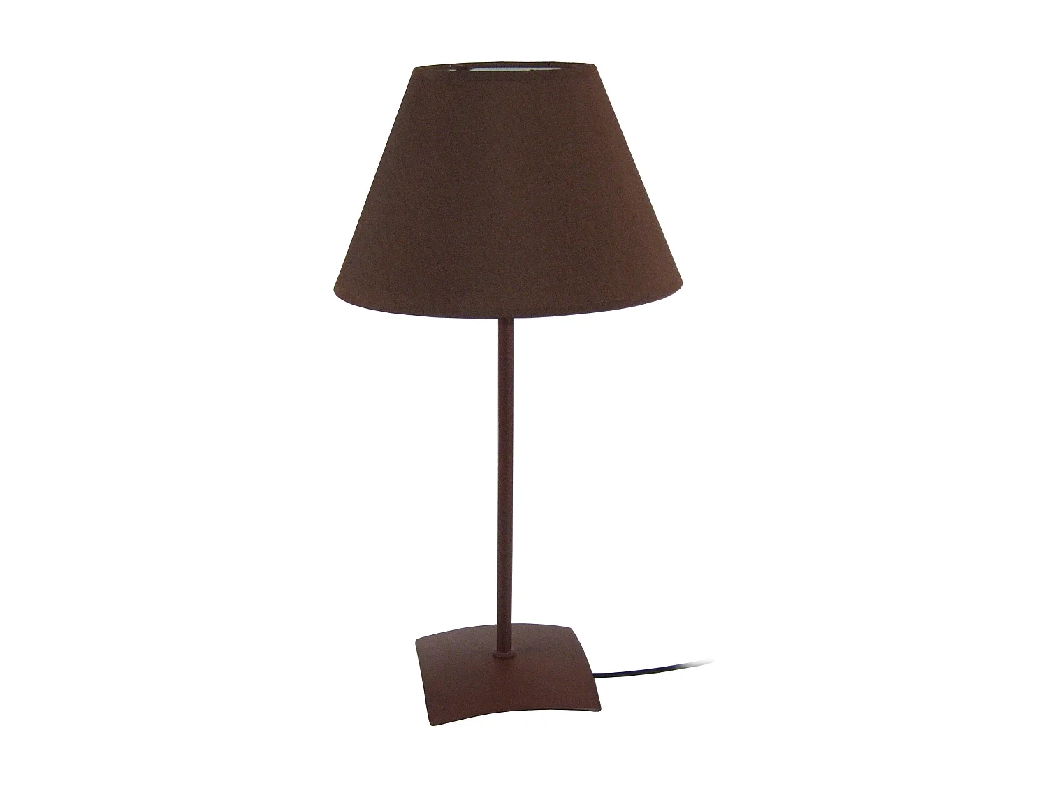 Lampe de Chevet TOSEL ,métal,Marron,H29xD16xP16cm