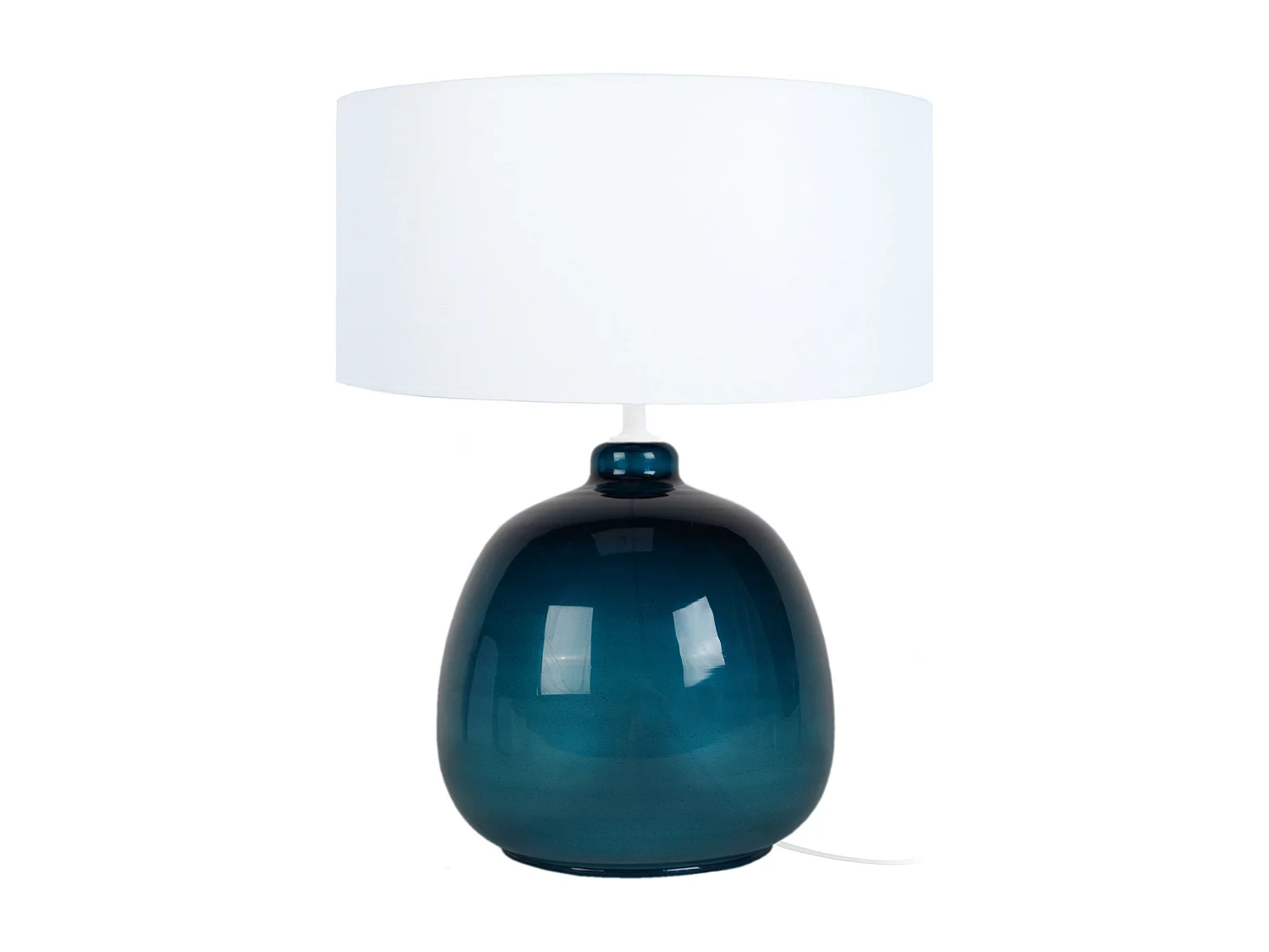 Lámpara de noche TOSEL ,vidrio,Azul , A 48xD35xP35cm