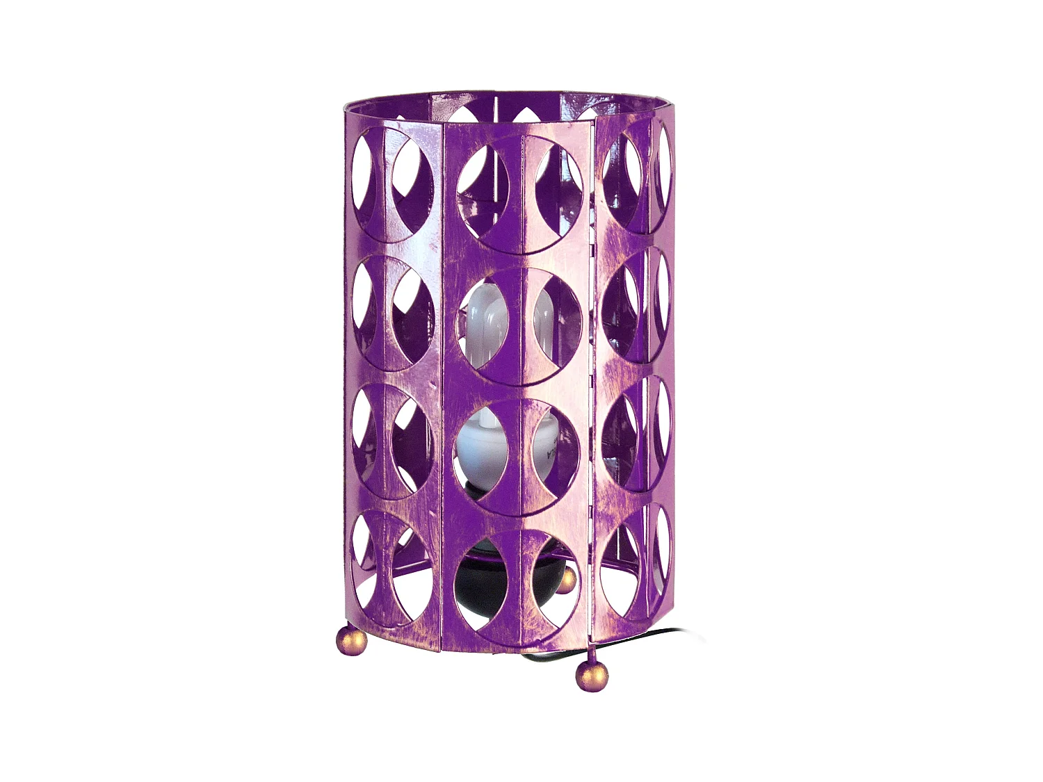 Candeeiro de sala TOSEL ESPOO tecido vaso fumado D40 x  H52  cm