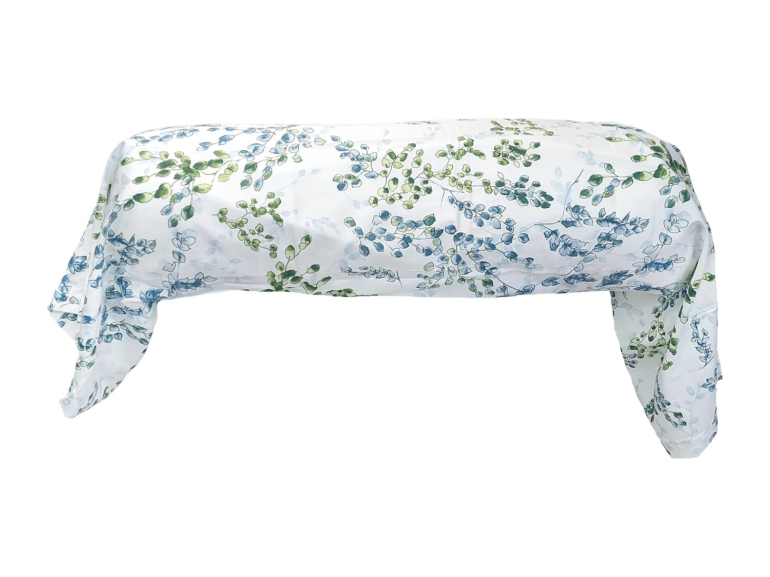 Taie de traversin 200x43 cm satin de coton ANGÈLE vert tilleul