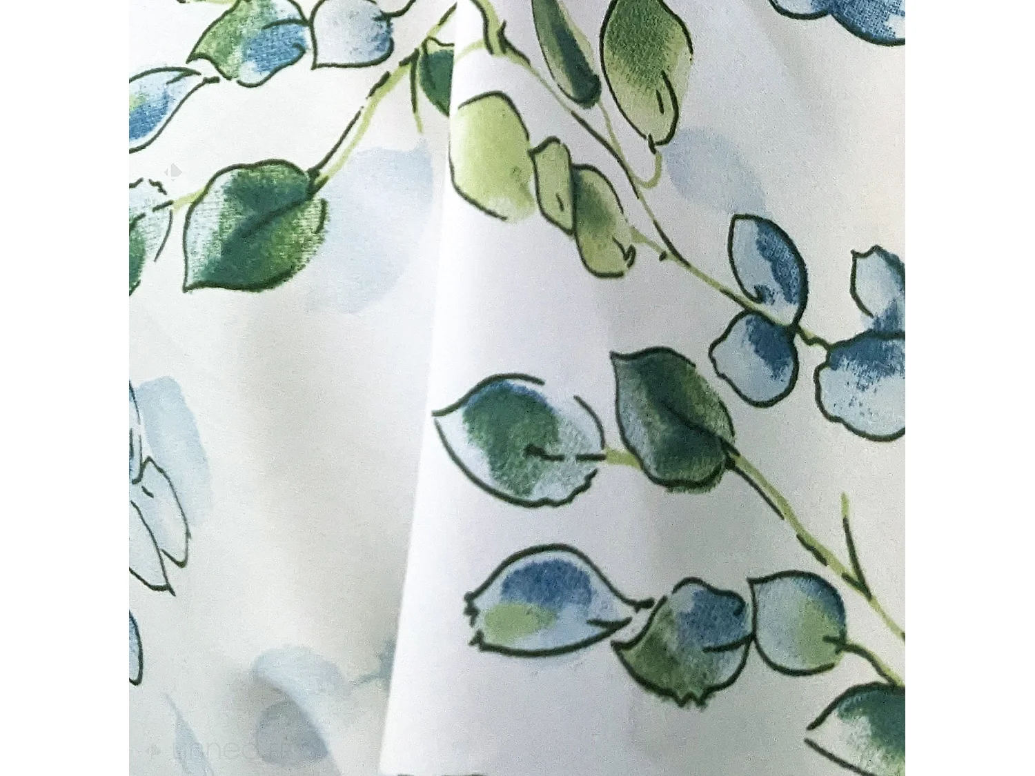 Taie de traversin 200x43 cm satin de coton ANGÈLE vert tilleul