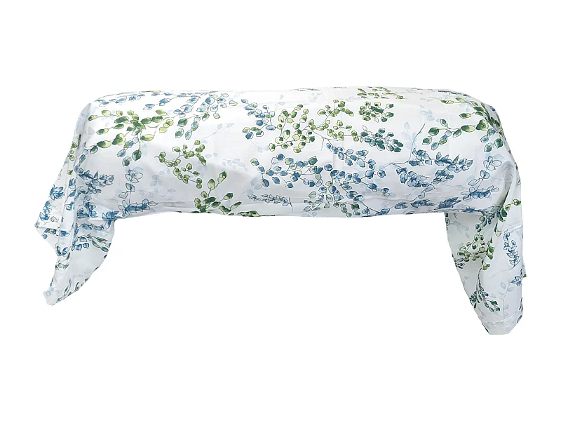 Taie de traversin 200x43 cm satin de coton ANGÈLE vert tilleul