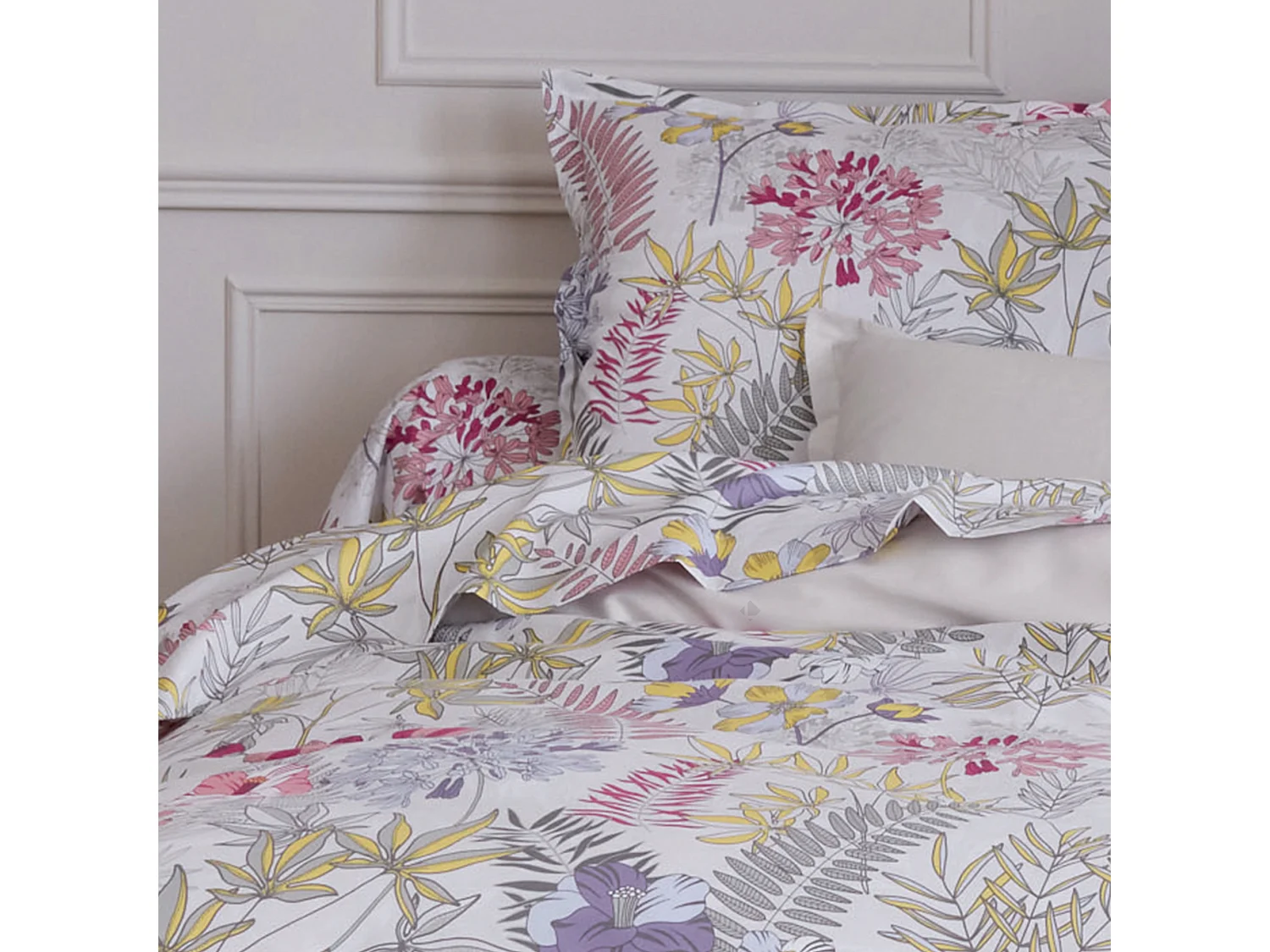 Taie de traversin 240x43 cm satin de coton ANAÏS multicolore