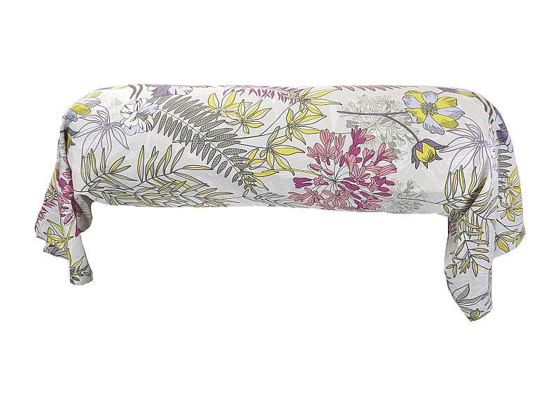 Taie de traversin 140x43 cm satin de coton ANAÏS multicolore