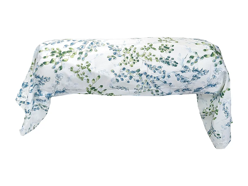 Taie de traversin 240x43 cm satin de coton ANGÈLE vert tilleul