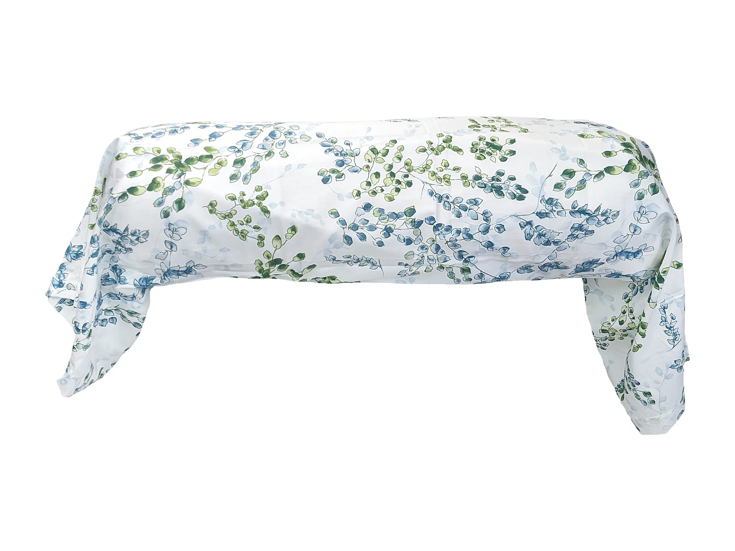 Taie de traversin 140x43 cm satin de coton ANGÈLE vert tilleul