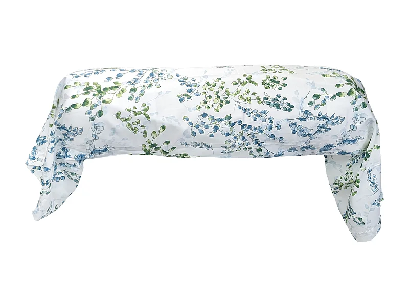 Taie de traversin 140x43 cm satin de coton ANGÈLE vert tilleul