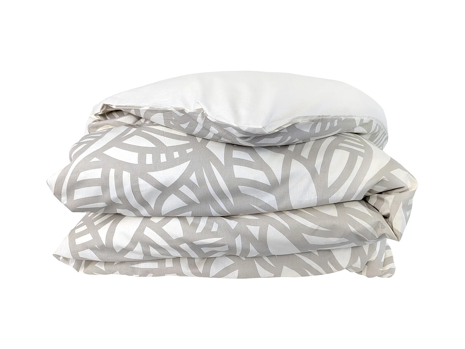 Housse de couette 280x240 cm coton lavé SERENA Beige écru