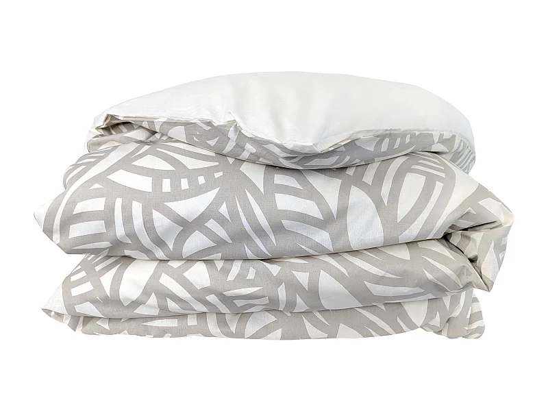 Housse de couette 240x220 cm coton lavé SERENA Beige écru