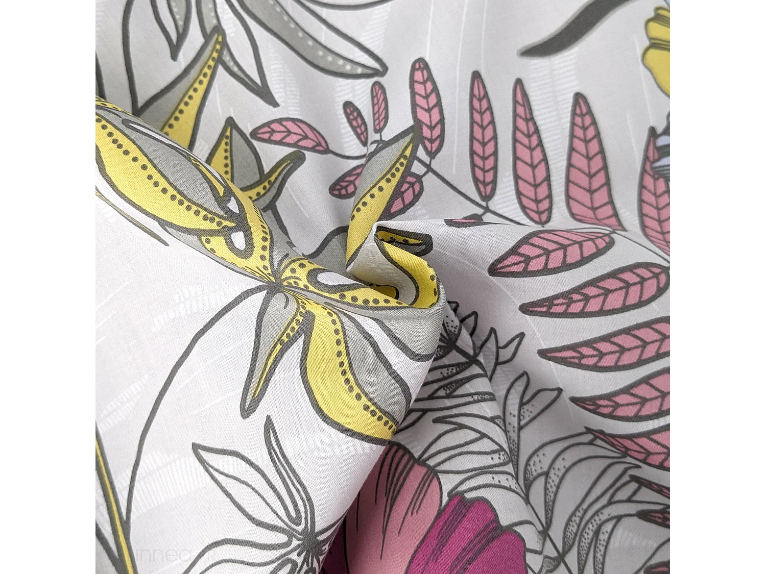 Housse de couette 140x200 cm satin de coton ANAÏS multicolore