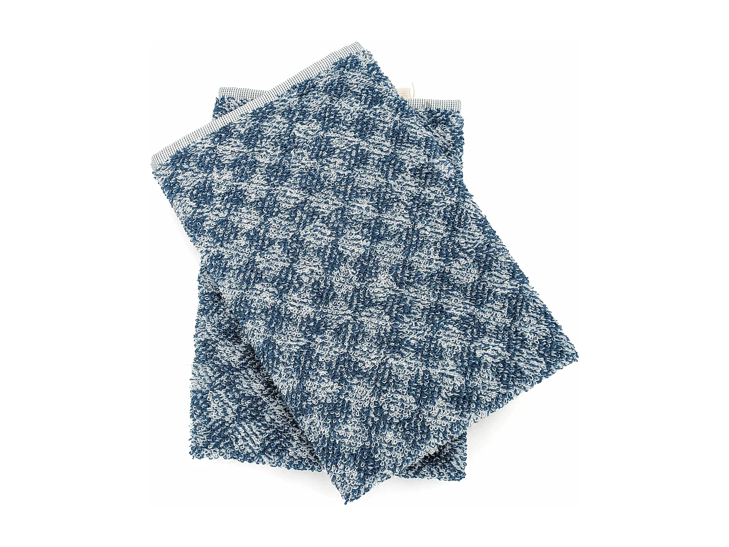 Lot de 2 torchons de cuisine pur coton 50x50 cm FORMENTERA bleu