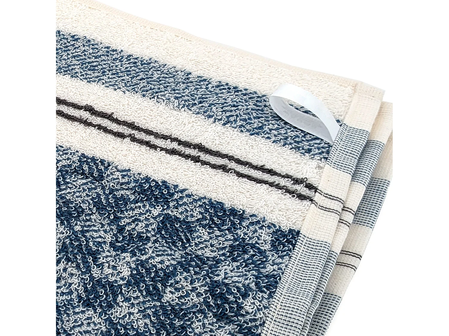 Lot de 2 torchons de cuisine pur coton 50x50 cm FORMENTERA bleu