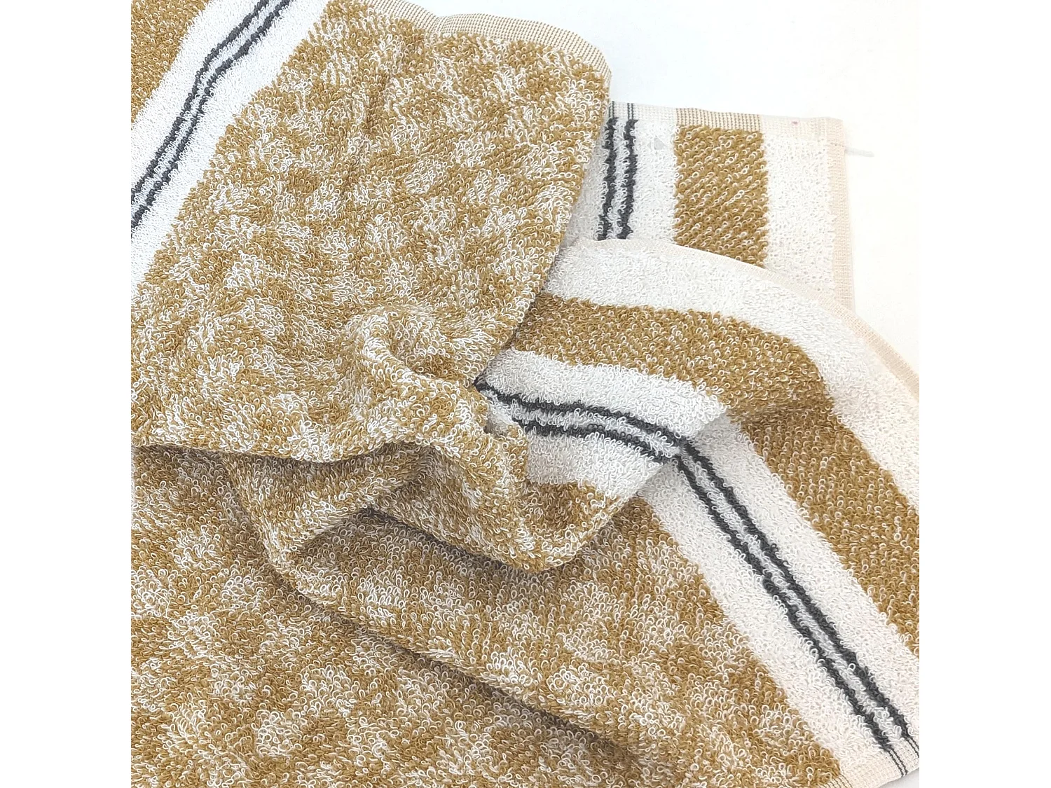 Lot de 2 torchons de cuisine pur coton 50x50 cm FORMENTERA jaune