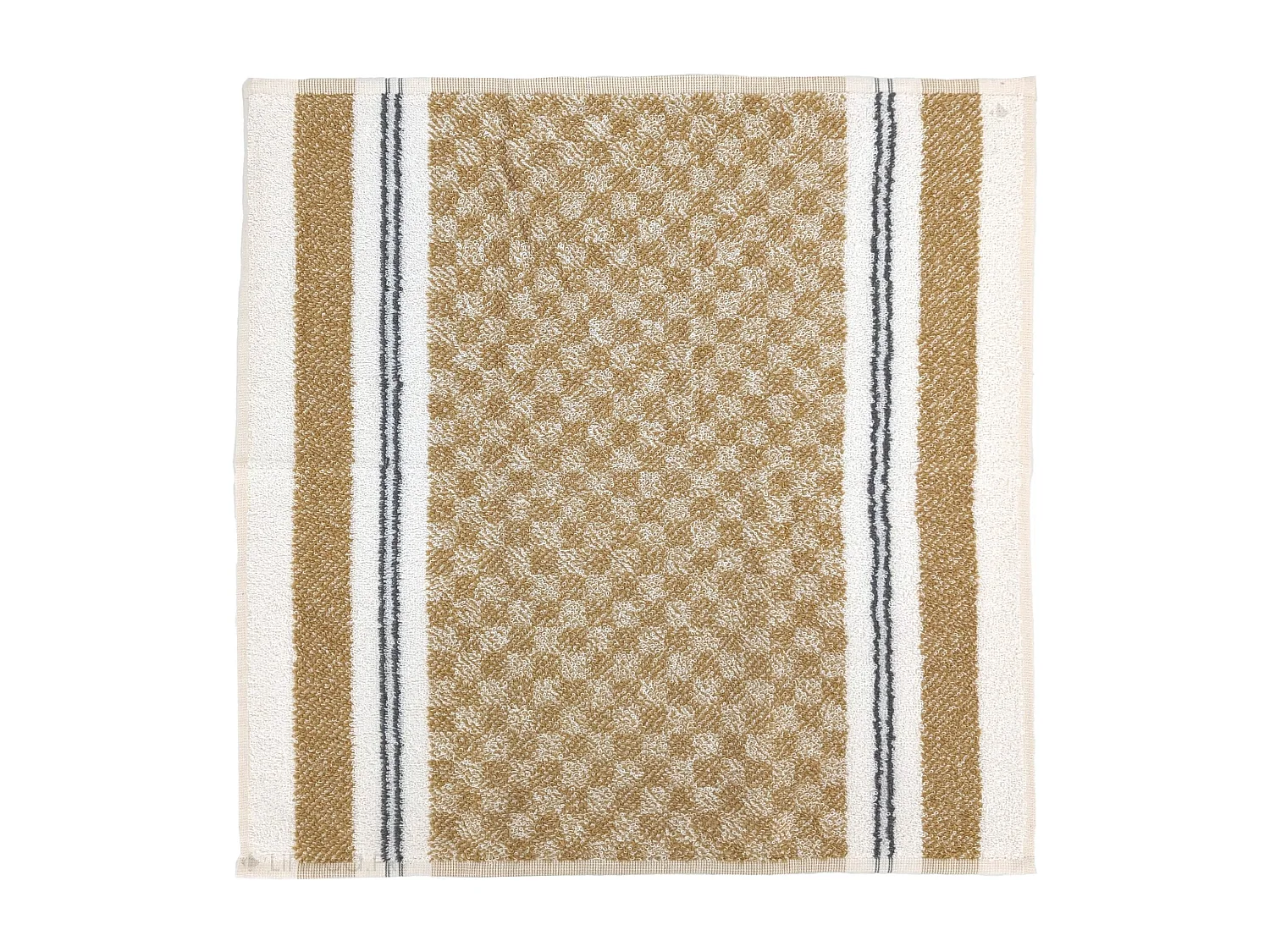 Lot de 2 torchons de cuisine pur coton 50x50 cm FORMENTERA jaune