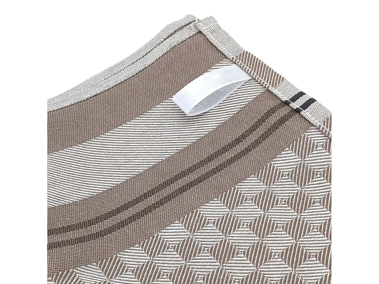 Lot de 2 torchons de cuisine pur coton 50x70 cm FORMENTERA beige