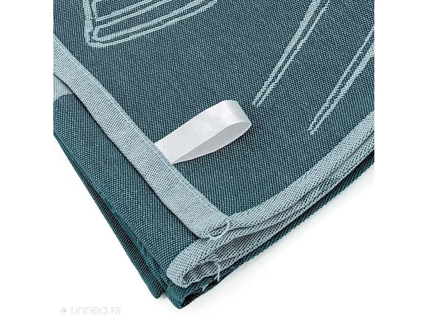 Lot de 2 torchons de cuisine pur coton 50x70 cm collection BBQ vert