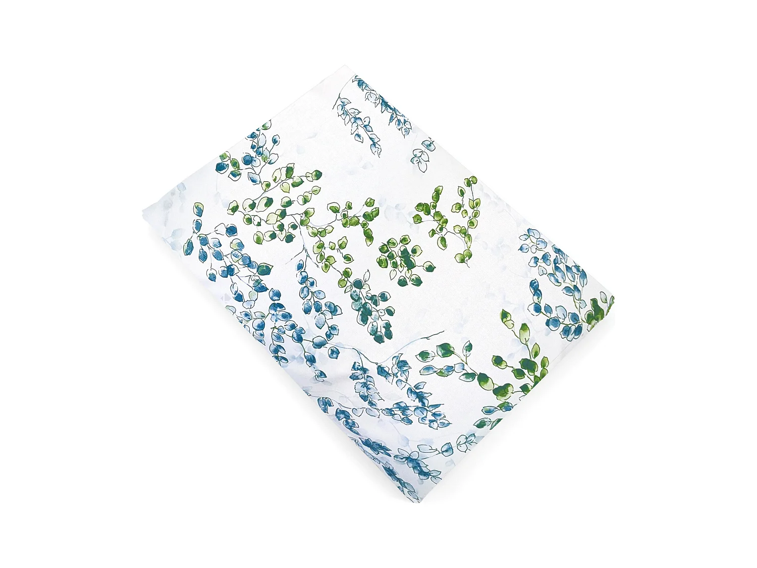 Drap plat 280x325 cm satin de coton ANGÈLE vert tilleul