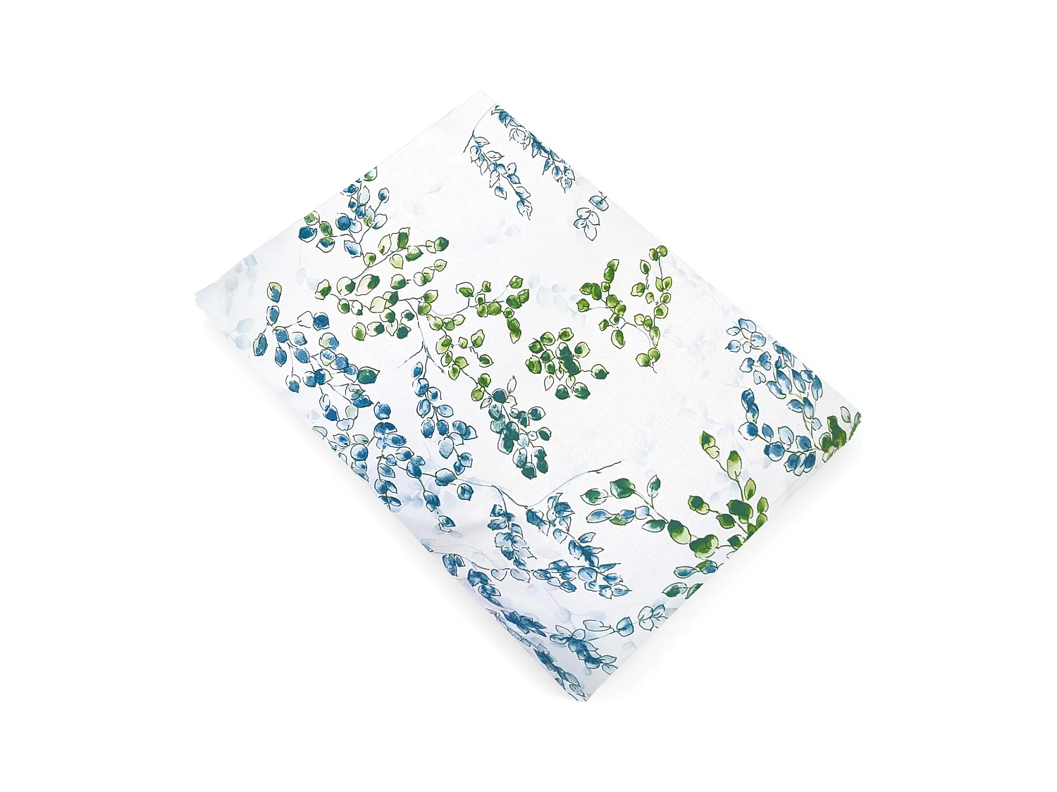 Drap plat 240x310 cm satin de coton ANGÈLE vert tilleul