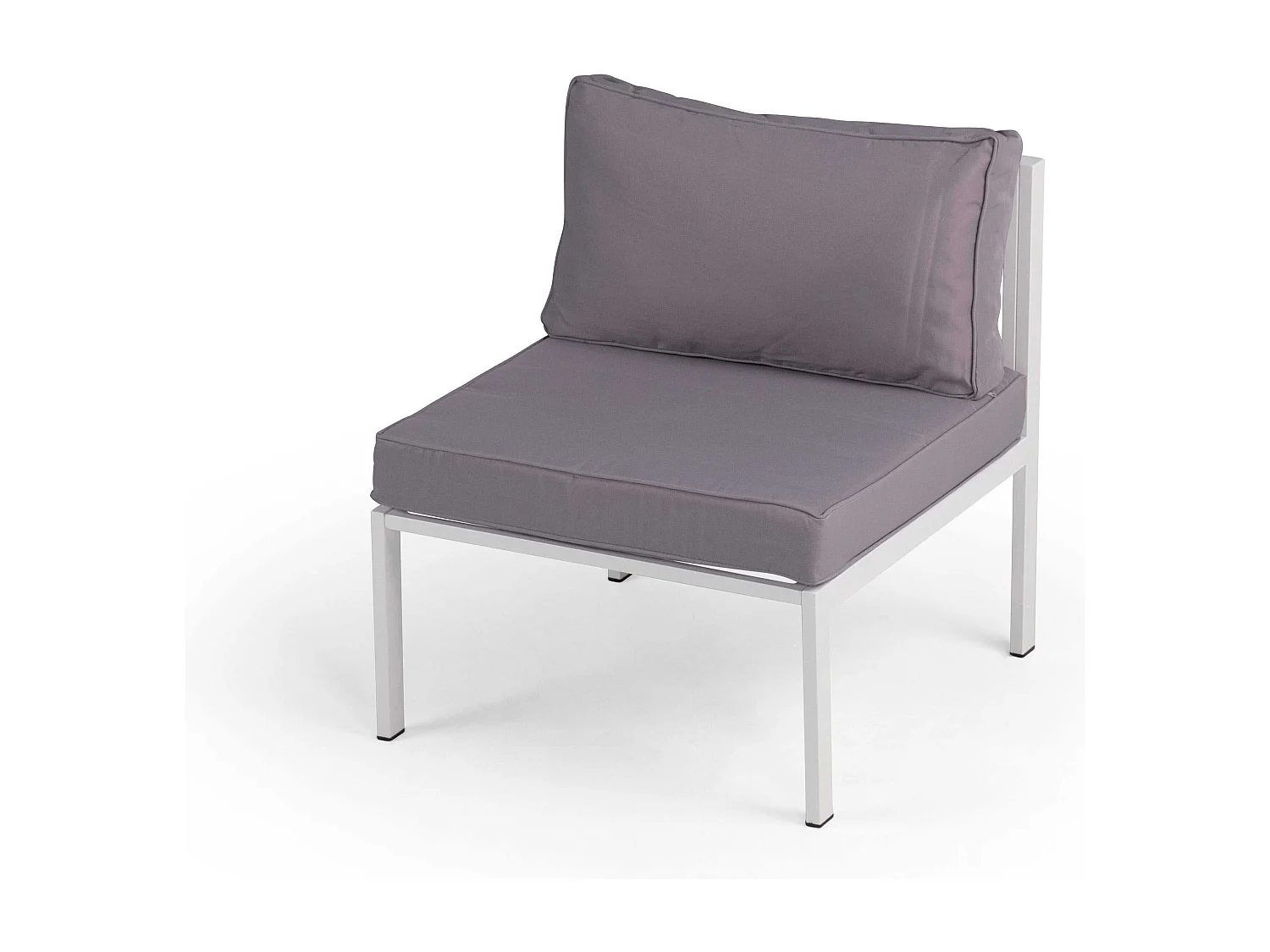 Salon de jardin Madrid 5 places Acier Blanc Kiefergarden