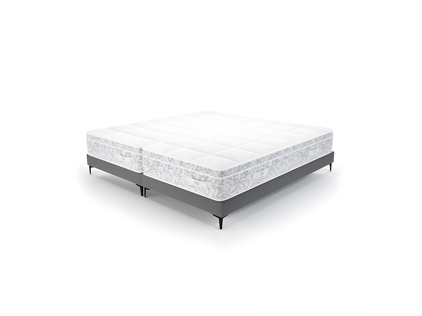Ensemble 2 matelas 90x200cm ressorts ensachés et 2 sommiers 90x200cm — free download