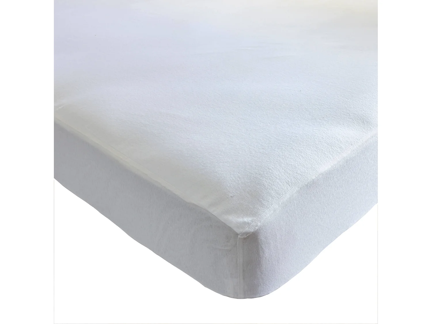 Protège matelas 100% coton bio molleton imperméable bonnet 27 cm à 30 cm - SOMEO 140x200 - LUNE