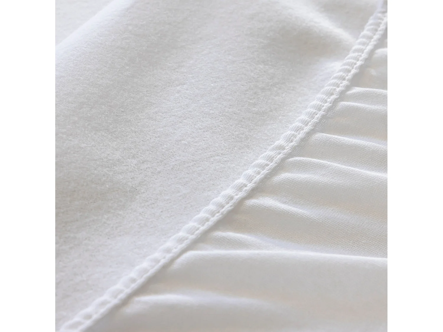 Protège matelas 100% coton bio molleton imperméable bonnet 27 cm à 30 cm - SOMEO 200x200 - LUNE