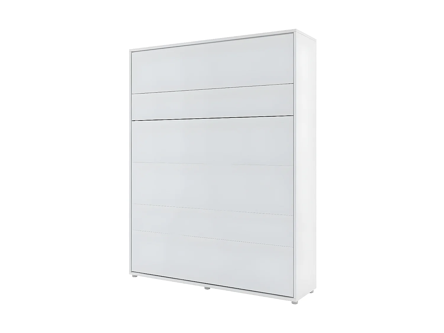 Lenart Lit escamotable MATELAS inclus Vertical 160x200cm Blanc mat Lit Rabattable"Consus"