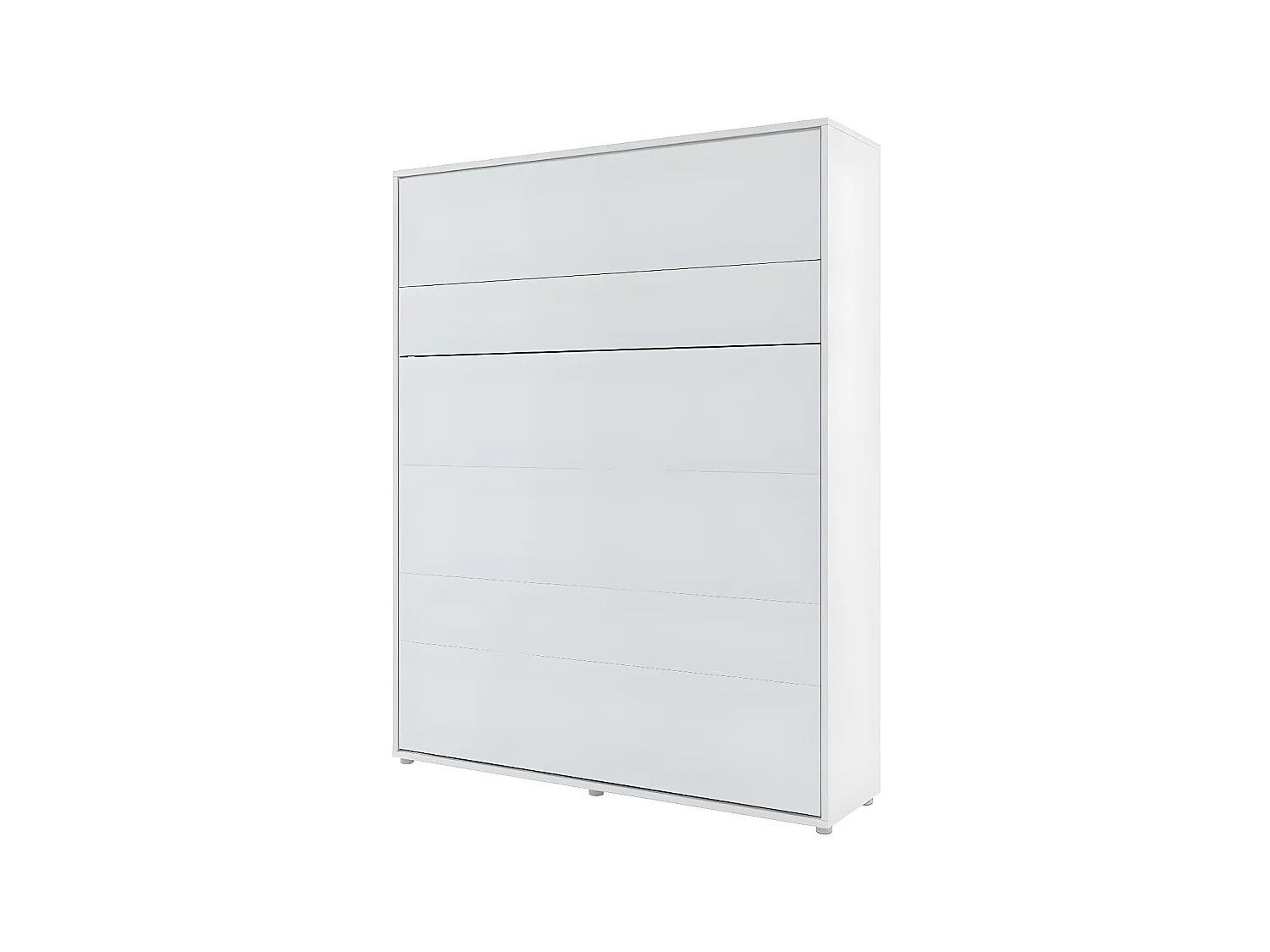 Lenart Lit escamotable MATELAS inclus Vertical 160x200cm Blanc mat Lit Rabattable"Consus"