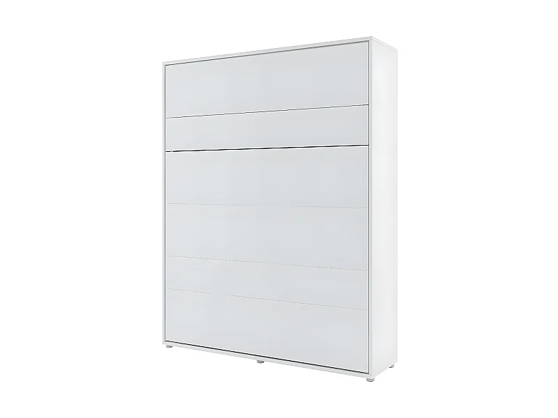 Lenart Lit escamotable MATELAS inclus Vertical 160x200cm Blanc mat Lit Rabattable"Consus"